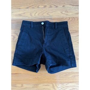 Everlane black high waist short